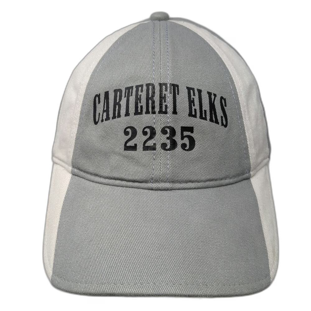 Hyp Carteret Elks 2235 Gray Baseball Cap One Size Strapback Two Tone Cotton Hat
